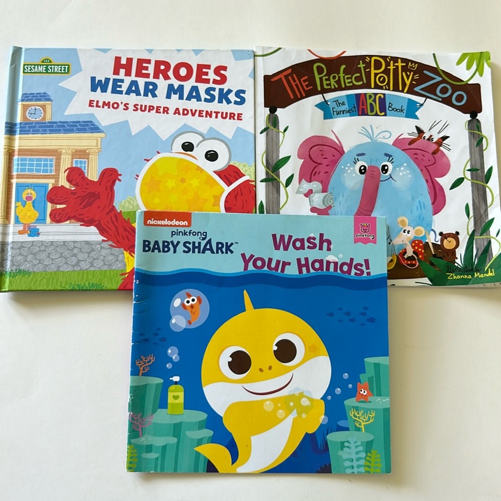 Set of 3 hygiene and potty books